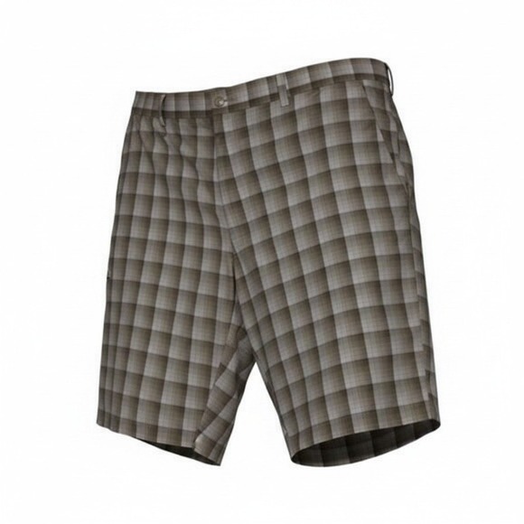 Grand Slam Other - Grand Slam Performance Plaid Golf Shorts Men's Size 42 Gray Flat Front Stretch
